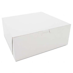 SCT - Bakery Boxes, White, Kraft, 10W x 10D x 4H - First Tool & Supply