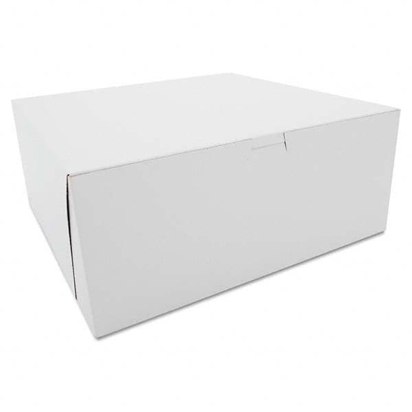 SCT - Tuck-Top Bakery Boxes, Paperboard, White, 12 x 12 x 5 - First Tool & Supply