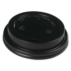 Boardwalk - Hot Cup Lids, Fits 10-20 oz Hot Cups, Black, 1000/Carton - First Tool & Supply