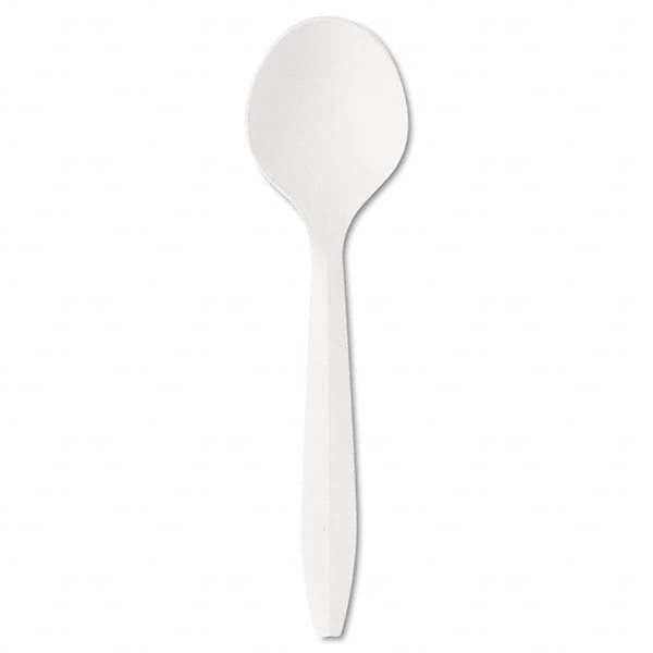 Boardwalk - Mediumweight Polystyrene Plastic Cutlery, Soup Spoon, White, 1000/Carton - First Tool & Supply