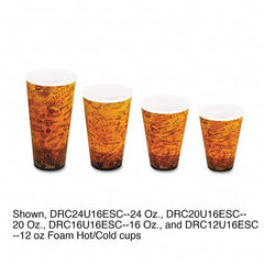 DART - Foam Hot/Cold Cups, 16 oz, Brown/Black, 1000/Carton - First Tool & Supply