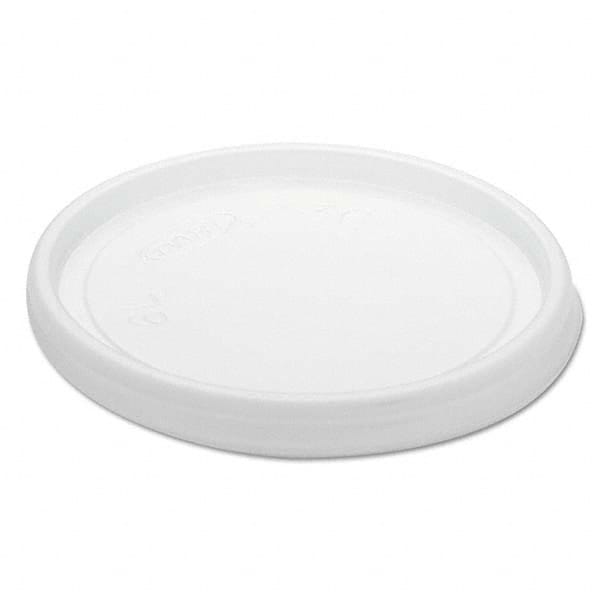 DART - Non-Vented Cup Lids, Fits 6 oz Cups, 2,3-1/2,4 oz Food Containers, Translucent, 1000/Carton - First Tool & Supply