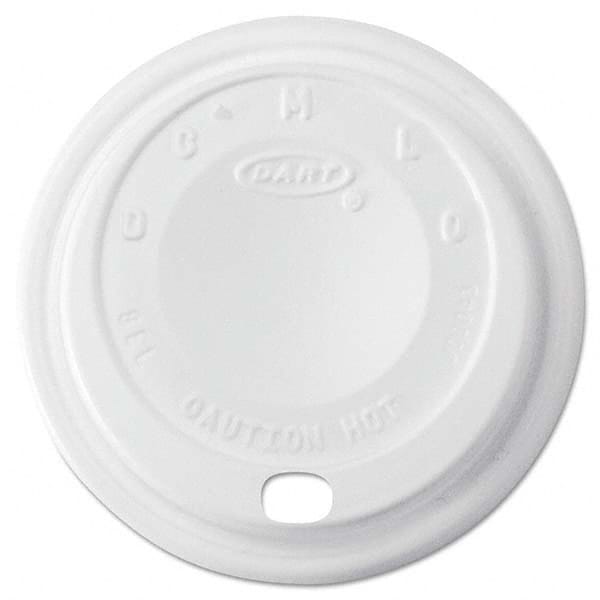 DART - Cappuccino Dome Sipper Lids, 8-10 oz Cups, White, 1000/Carton - First Tool & Supply