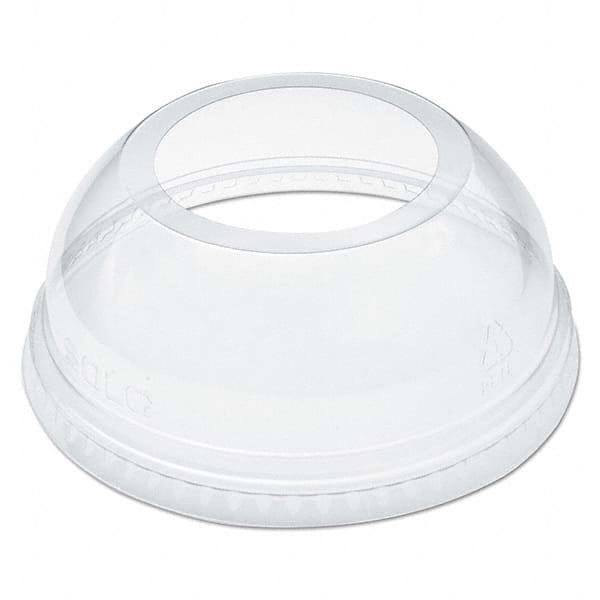 DART - Open-Top Dome Lid for 16-24 oz Plastic Cups, Clear, 1.9" Diam Hole, 1000/Carton - First Tool & Supply