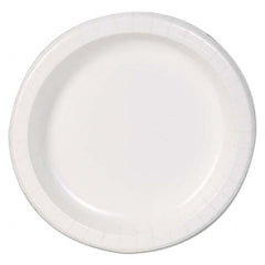 Dixie Basic - Basic Paper Dinnerware, Plates, White, 8.5" Diam, 125/Pack - First Tool & Supply