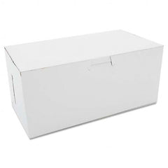 SCT - Non-Window Bakery Boxes, 9 x 5 x 4, White, 250/Carton - First Tool & Supply