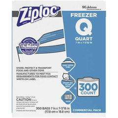 Ziploc - Reclosable Food & Sandwich Bags Volume Capacity: 1 Qt. Width (Inch): 7 - First Tool & Supply