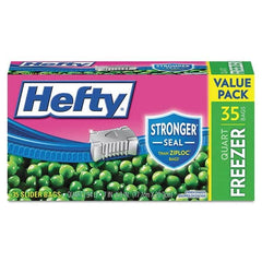 Hefty - Reclosable Food & Sandwich Bags Volume Capacity: 1 Qt. Width (Inch): 7 - First Tool & Supply