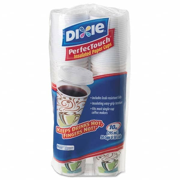 Dixie - Combo Bag, Paper Hot Cups, 10 oz, 50/Pack - First Tool & Supply