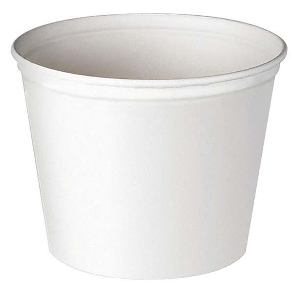 DART - Double Wrapped Paper Bucket, Unwaxed, White, 53 oz, 50/Pack - First Tool & Supply