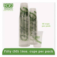 ECO PRODUCTS - GreenStripe Renewable/Compostable Cold Cups Convenience Pack, 16 oz, 50/PK - First Tool & Supply