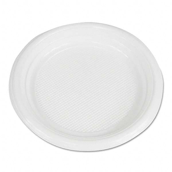 Boardwalk - Hi-Impact Plastic Dinnerware, Plate, 6" Diam, White, 1000/Carton - First Tool & Supply