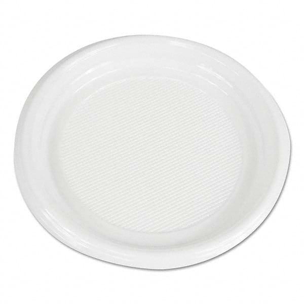 Boardwalk - Hi-Impact Plastic Dinnerware, Plate, 9" Diam, White, 500/Carton - First Tool & Supply