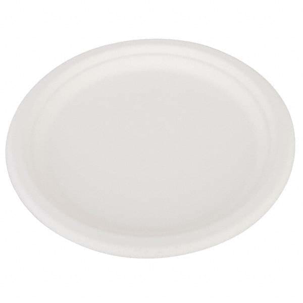 SCT - ChampWare Heavyweight Bagasse Dinnerware, Plate, 10", White, 500/Carton - First Tool & Supply