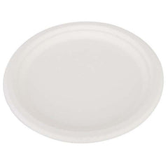 SCT - ChampWare Heavyweight Bagasse Dinnerware, Plate, 10", White, 500/Carton - First Tool & Supply