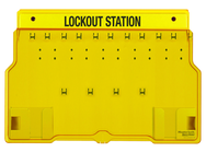Padllock Wall Station - 15-1/2 x 22 x 1-3/4''-Unfilled; Base & Cover - First Tool & Supply