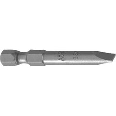 Apex - Slotted Screwdriver Bits Reversible: NonReversible Blade Width (Decimal Inch): 0.250 - First Tool & Supply