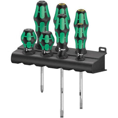 Wera - Screwdriver Sets Screwdriver Types Included: Phillips; Pozidriv Number of Pieces: 7 - First Tool & Supply