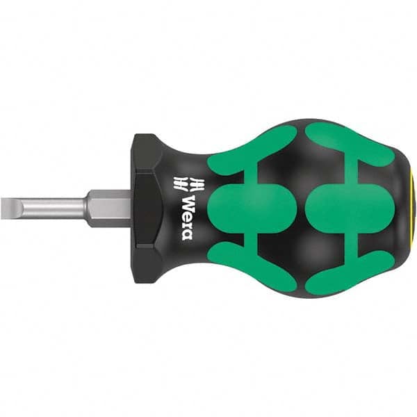 Wera - Slotted Screwdrivers Tool Type: Stubby Overall Length Range: 3" - 6.9" - First Tool & Supply