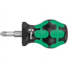 Wera - Phillips Screwdrivers Tool Type: Stubby Phillips Handle Style/Material: Ergonomic - First Tool & Supply