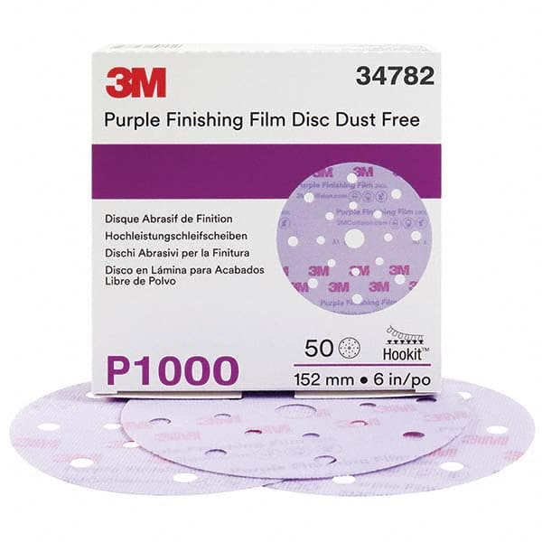 3M - Hook & Loop Discs Abrasive Type: Film Disc Disc Diameter (Inch): 6 - First Tool & Supply