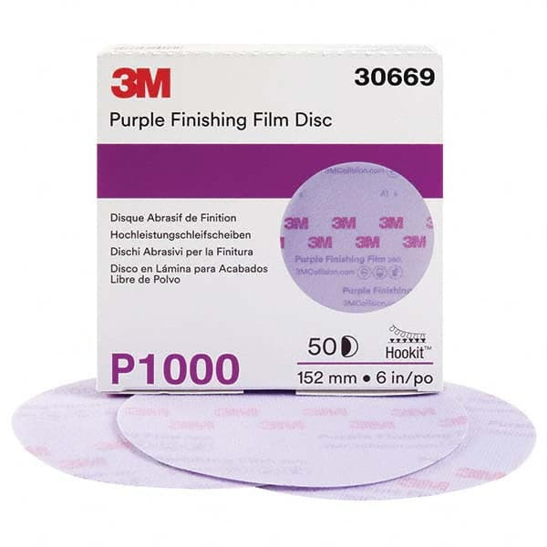 3M - Hook & Loop Discs Abrasive Type: Film Disc Disc Diameter (Inch): 6 - First Tool & Supply