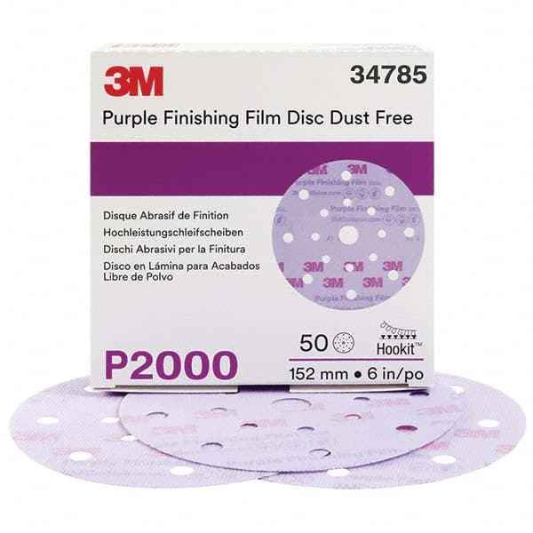 3M - Hook & Loop Discs Abrasive Type: Film Disc Disc Diameter (Inch): 6 - First Tool & Supply