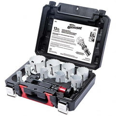 Disston - Hole Saw Kits Minimum Saw Diameter (Inch): 3/4 Maximum Saw Diameter (Inch): 2-1/2 - First Tool & Supply