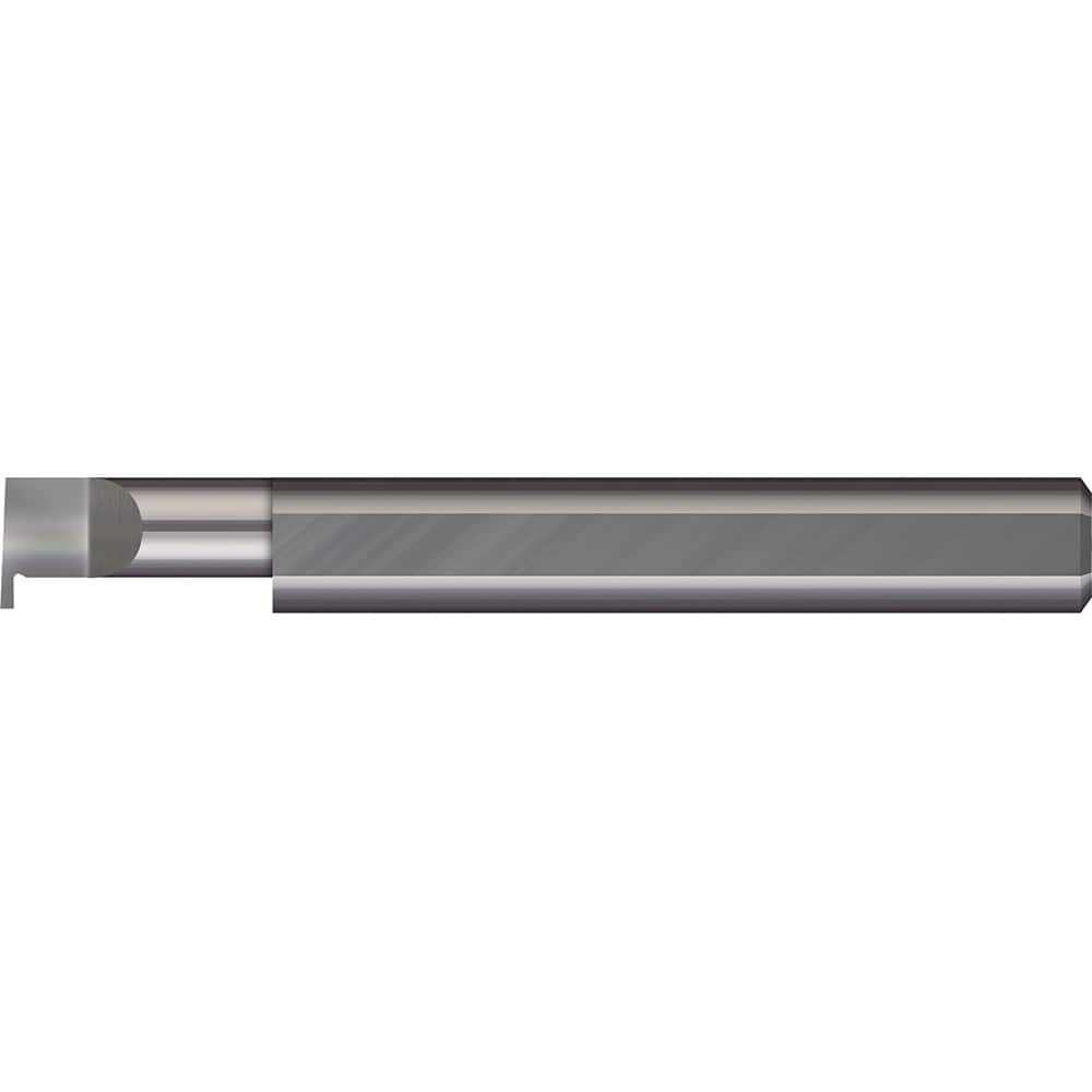 Micro 100 - Grooving Tools; Grooving Tool Type: Retaining Ring ; Material: Solid Carbide ; Shank Diameter (mm): 6.0000 ; Groove Width (mm): 0.79 ; Projection (mm): 1.240 ; Minimum Hole Diameter (mm): 6.00 - Exact Industrial Supply