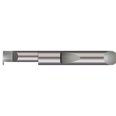 Micro 100 - Grooving Tools; Grooving Tool Type: Full Radius ; Material: Solid Carbide ; Shank Diameter (Decimal Inch): 0.2500 ; Shank Diameter (Inch): 1/4 ; Groove Width (Decimal Inch): 0.0300 ; Projection (Decimal Inch): 0.0500 - Exact Industrial Supply