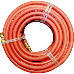 JGB Enterprises - Air & Multi-Purpose Hose; Type: Air Hose ; Material: Rubber ; Inside Diameter (Inch): 3/8 ; Length (Ft): 50 (Feet); Working Pressure (psi): 300.000 ; End Connections: NPT - Exact Industrial Supply