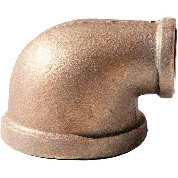 Merit Brass - Brass & Chrome Pipe Fittings Type: Reducing Elbow Fitting Size: 1-1/2 x 1-1/4 - First Tool & Supply