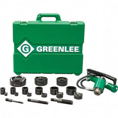 Greenlee - Punch & Driver Kits Tool Type: Knockout Set Punch Shape: Round - First Tool & Supply