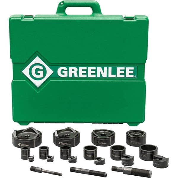 Greenlee - Punch & Driver Kits Tool Type: Knockout Set Punch Shape: Round - First Tool & Supply