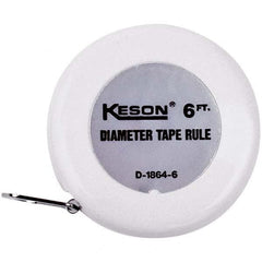 Keson - Diameter Tape Measures Minimum Measurement (Inch): 1/2 Minimum Measurement (Decimal Inch): 0.0010 - First Tool & Supply