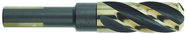 3/4" Dia. - 1-7/8 Flute Length - 4-5/16" OAL - 1/2 3-Flat Shank-HSS-118° Point Angle-Black & Gold-Series 1458 - Reduced Shank Core Drill; - First Tool & Supply