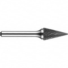 Precision Twist Drill - 1/4" Cut Diam, 1/8" Shank Diam, Carbide Double Cut Cone Burr - First Tool & Supply