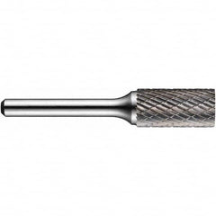 Precision Twist Drill - 1/8" Cut Diam, 1/8" Shank Diam, Carbide Double Cut Cylinder Burr - First Tool & Supply