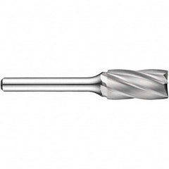 Precision Twist Drill - 1/2" Cut Diam, 1/4" Shank Diam, Carbide Aluma Cut Cylinder Burr with End Cut - First Tool & Supply