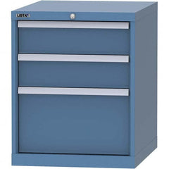 LISTA - 3 Drawer, 99 Compartment Bright Blue Steel Modular Storage Cabinet - First Tool & Supply