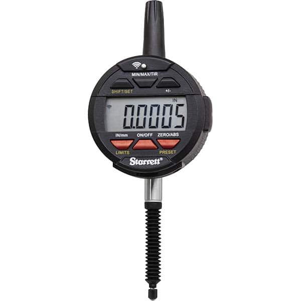 Starrett - Electronic Drop Indicators Minimum Measurement (Decimal Inch): 0 Minimum Measurement (Inch): 0 - First Tool & Supply