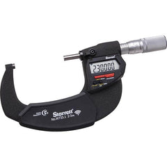 Starrett - Electronic Outside Micrometers Minimum Measurement (Decimal Inch): 2 Minimum Measurement (mm): 50 - First Tool & Supply