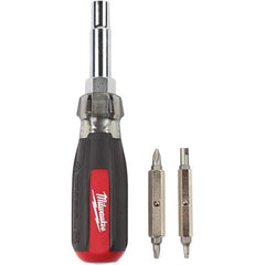 Milwaukee Tool - Bit Screwdrivers Type: Multi-Bit Screwdriver Tip Type: Phillips ; Square; Slotted - First Tool & Supply