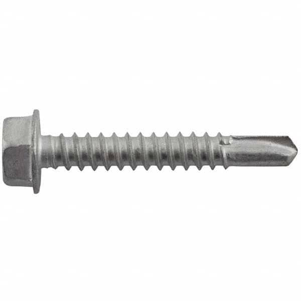 DeWALT Anchors & Fasteners - 1/4, Hex Washer Head, Hex Drive, 2-1/2" Length Under Head, #3 Point, Self Drilling Screw - First Tool & Supply