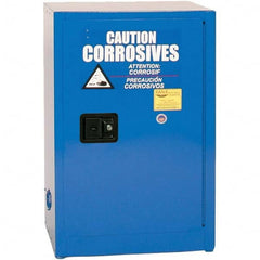 Eagle - Safety Cabinets Hazardous Chemical Type: Corrosive Chemicals Color: Royal Blue - First Tool & Supply