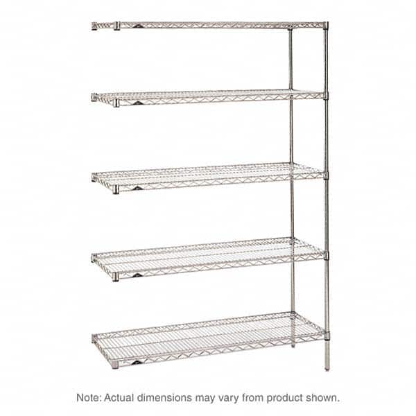 Metro - 2,000 Lb Capacity 5 Shelf Wire Shelving - Add-On Unit - First Tool & Supply