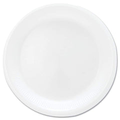 DART - Paper & Plastic Cups, Plates, Bowls & Utensils; Breakroom Accessory Type: Plates ; Breakroom Accessory Description: Dinnerware-Plate; Foam ; Color: White - Exact Industrial Supply