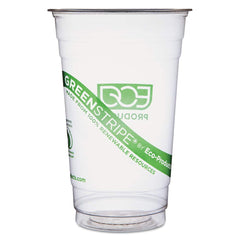 ECO PRODUCTS - Paper & Plastic Cups, Plates, Bowls & Utensils; Breakroom Accessory Type: Plastic Cold Cups ; Breakroom Accessory Description: Cups-Cold Drink; PLA ; Color: Clear - Exact Industrial Supply