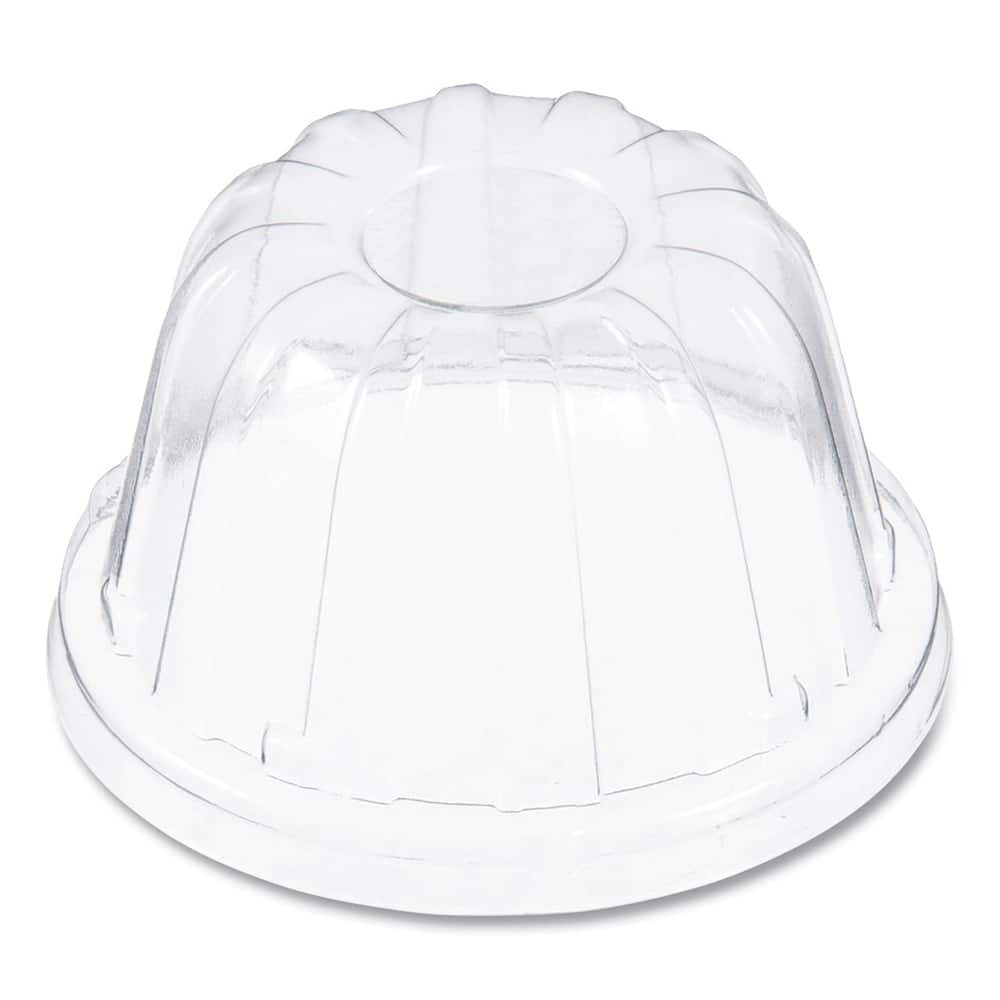 DART - Paper & Plastic Cups, Plates, Bowls & Utensils; Breakroom Accessory Type: Cold Cup Lid ; Breakroom Accessory Description: Cup Lids-Cold Cup Dome ; Color: Clear - Exact Industrial Supply