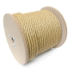 Mibro - Rope; Type: Twisted Rope ; Head/Holder Diameter (Inch): 3/8 ; Material: Polypropylene ; Load Capacity (Lb.): 244.000 ; Maximum Length: 400.00 ; Color: Brown - Exact Industrial Supply